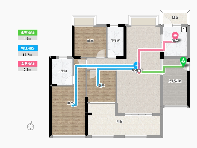 广东省-惠州市-茂基城市华府-110.73-户型库-动静线