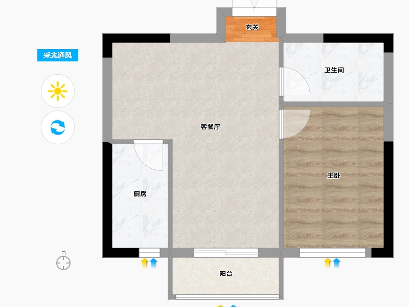 吉林省-长春市-中国铁建国际花园-44.31-户型库-采光通风