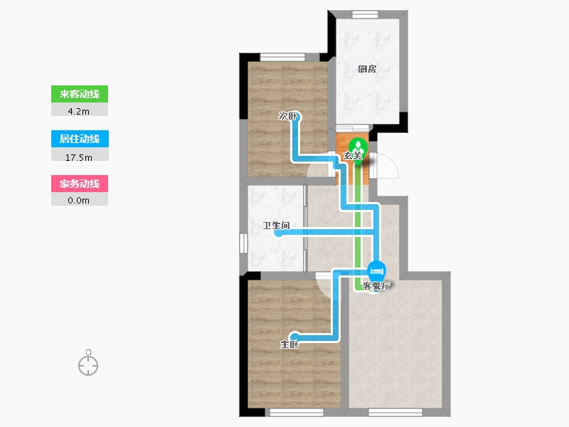 吉林省-长春市-豪邦青青家园-52.47-户型库-动静线