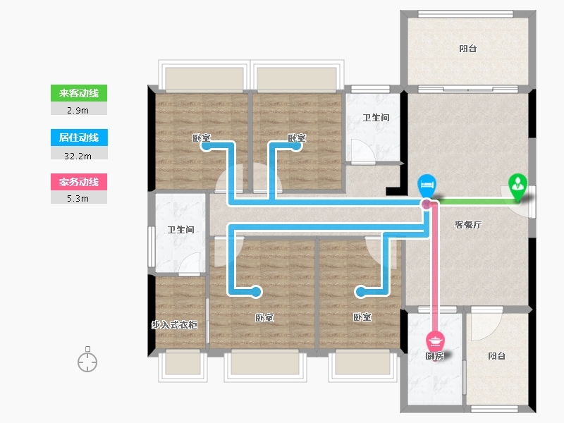 广东省-汕头市-天悦湾-117.00-户型库-动静线