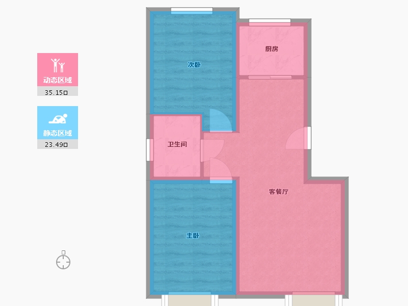 吉林省-长春市-万晟和府-52.08-户型库-动静分区