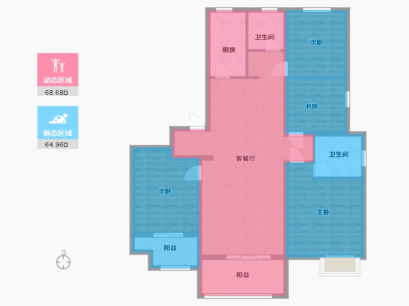 山东省-潍坊市-新力帝泊湾-120.15-户型库-动静分区