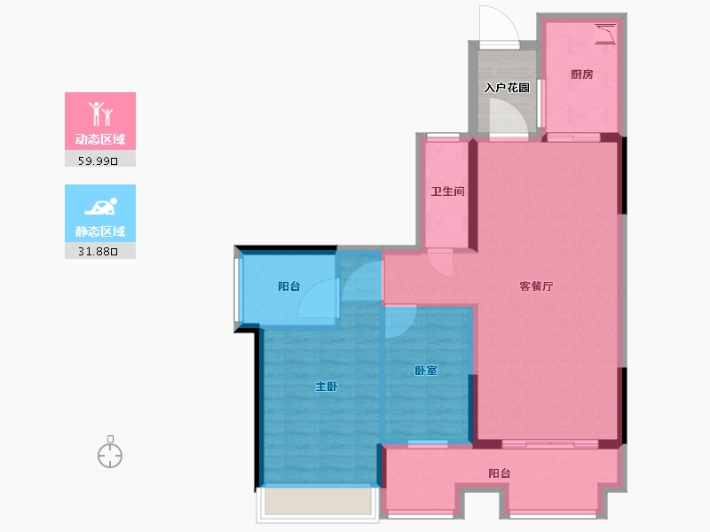 广东省-广州市-佳兆业金域天下-86.00-户型库-动静分区