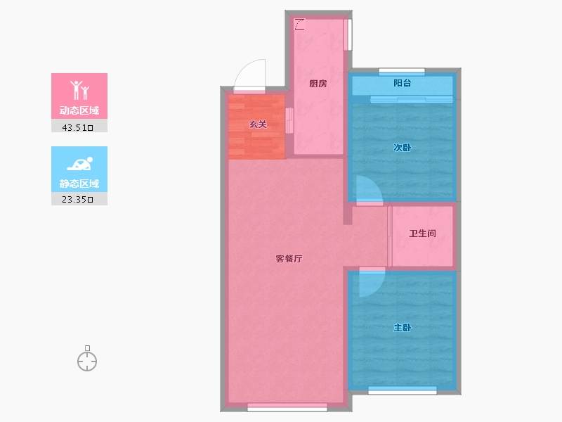 吉林省-长春市-华方状元府-59.16-户型库-动静分区