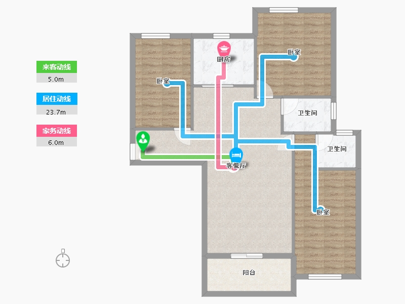 湖北省-孝感市-盛世豪庭-96.51-户型库-动静线