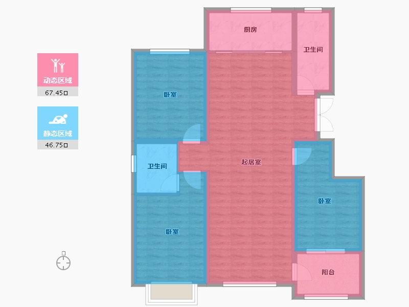 山东省-潍坊市-恒信悦龙山-103.00-户型库-动静分区