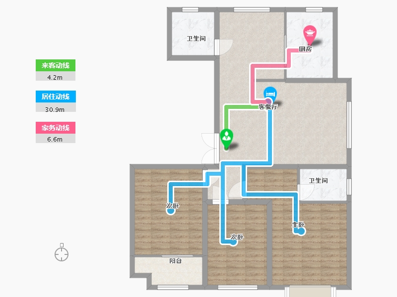 山东省-潍坊市-城投君悦府-114.40-户型库-动静线