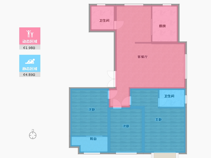 山东省-潍坊市-城投君悦府-114.40-户型库-动静分区