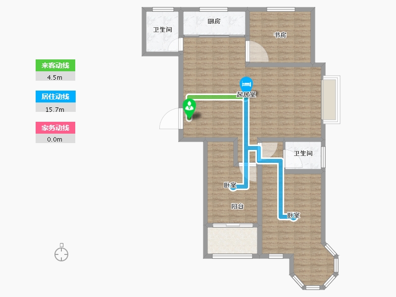 山东省-潍坊市-北美枫情-105.30-户型库-动静线