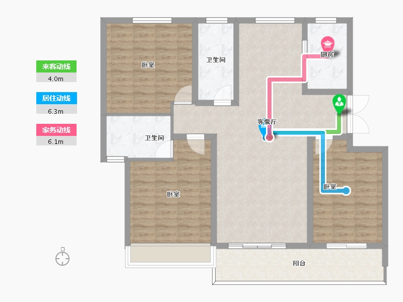 河南省-周口市-众恒华府-110.90-户型库-动静线