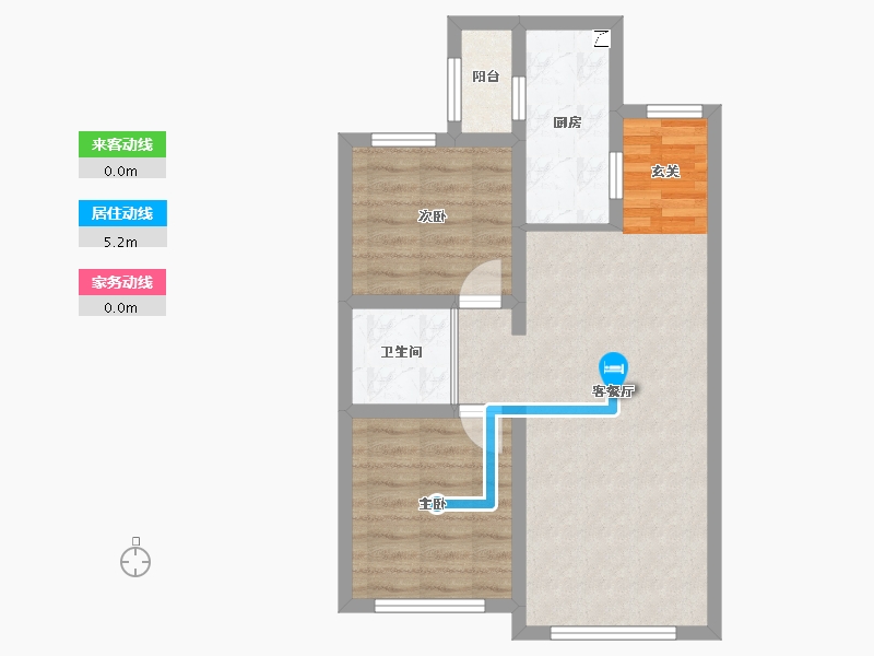 吉林省-长春市-华方状元府-59.76-户型库-动静线