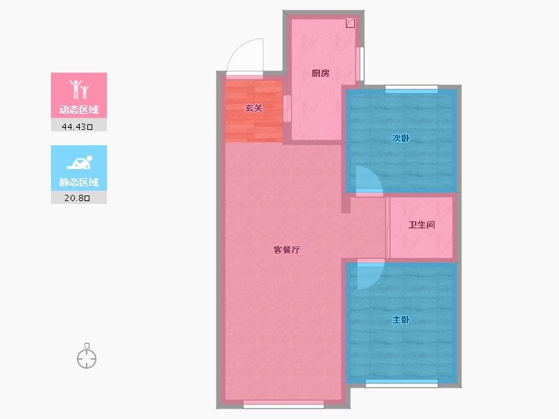 吉林省-长春市-华方状元府-57.90-户型库-动静分区