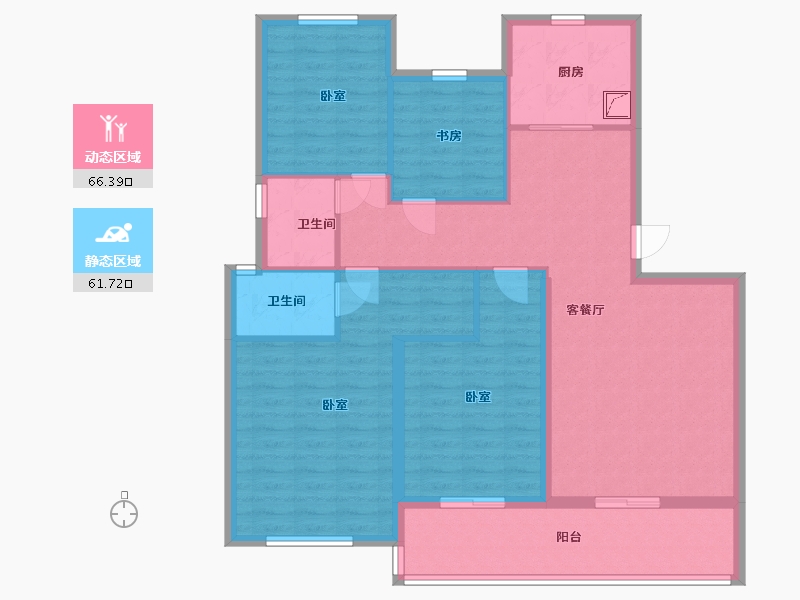 湖北省-孝感市-盛世豪庭-115.42-户型库-动静分区