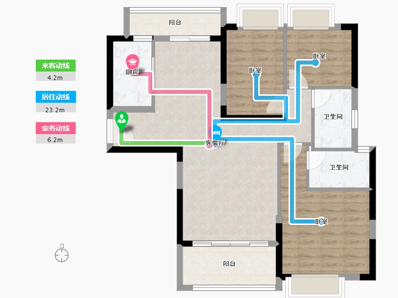 广东省-广州市-敏捷绿湖首府-91.25-户型库-动静线