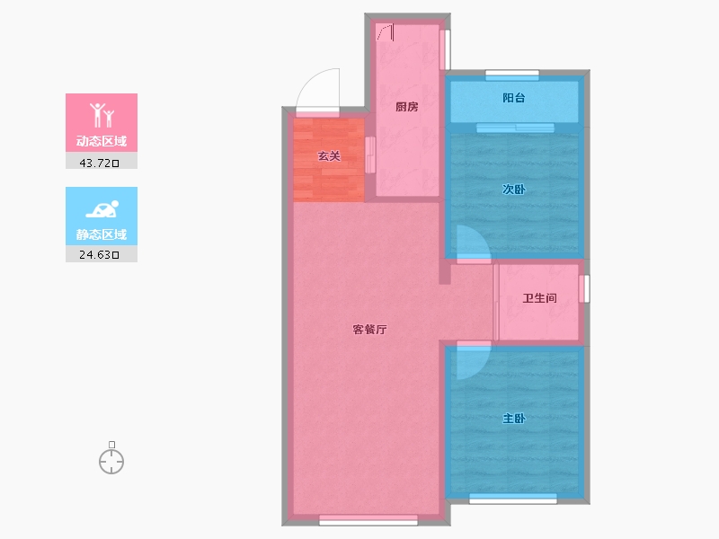 吉林省-长春市-华方状元府-60.41-户型库-动静分区