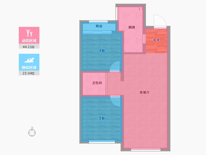 吉林省-长春市-华方状元府-59.59-户型库-动静分区