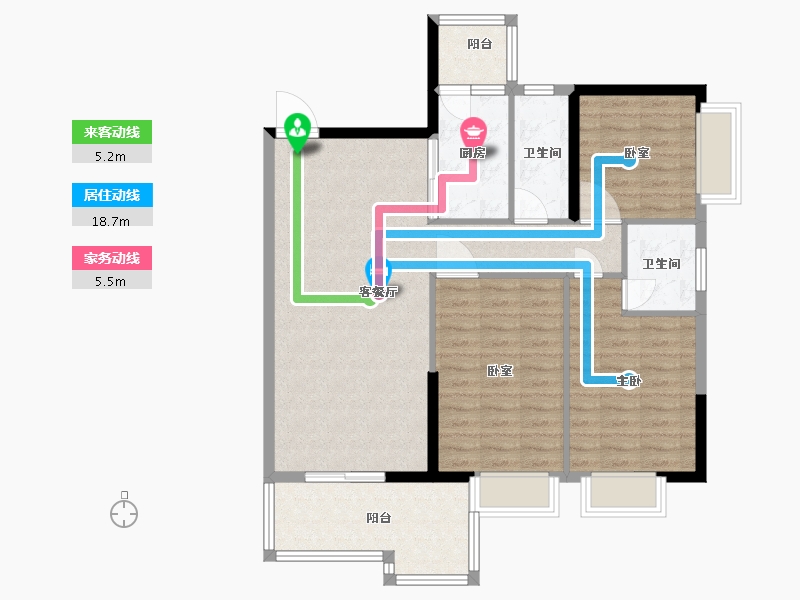 广东省-广州市-悦澋台-95.01-户型库-动静线