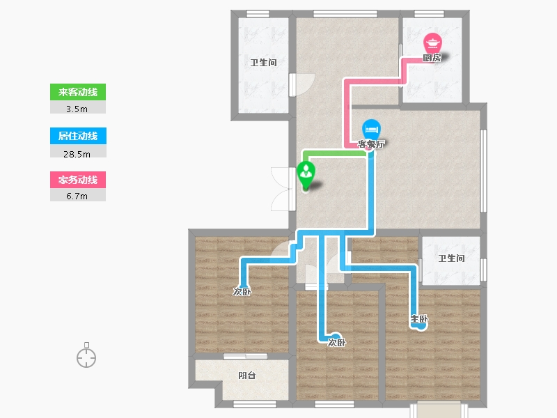 山东省-潍坊市-城投君悦府-106.40-户型库-动静线