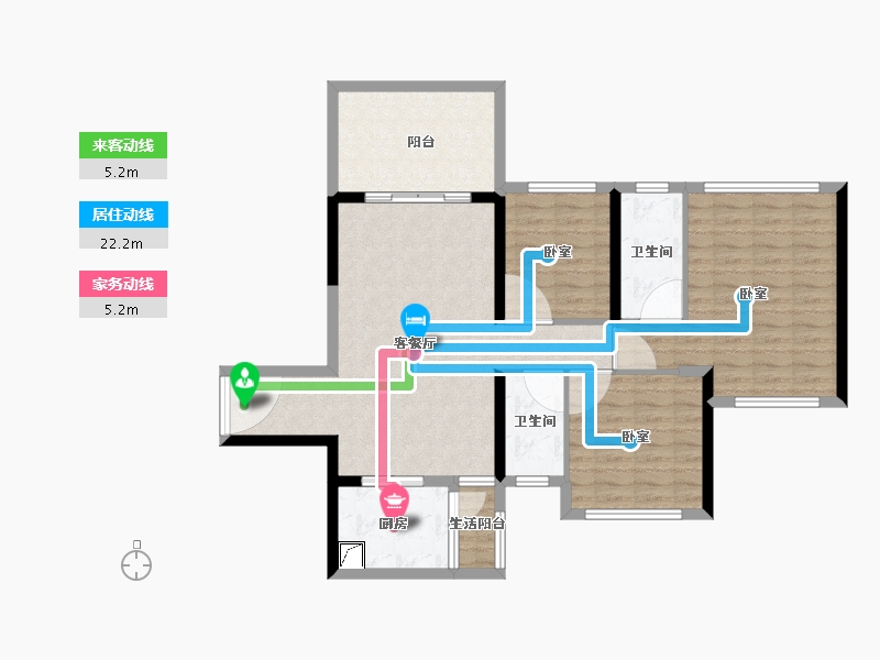 广东省-湛江市-华和南国茗苑-96.28-户型库-动静线