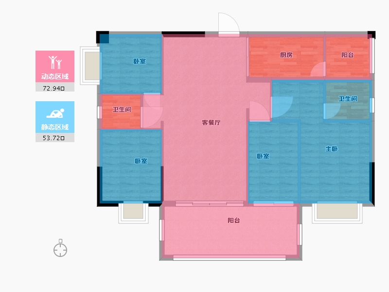 广东省-广州市-悦澋台-116.07-户型库-动静分区