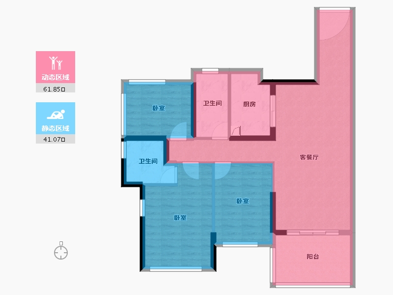 广东省-湛江市-华和南国茗苑-91.72-户型库-动静分区