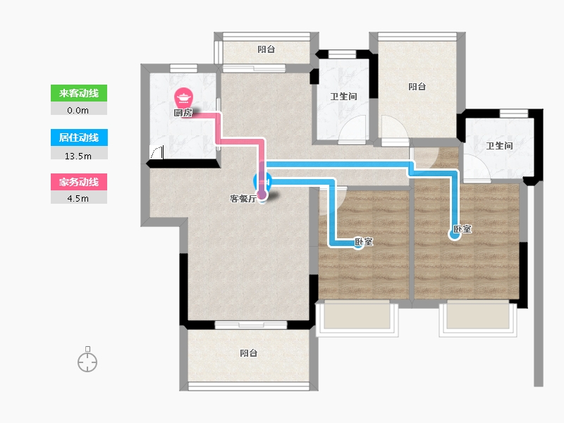 广东省-江门市-融信大发弘阳国樾府-73.29-户型库-动静线