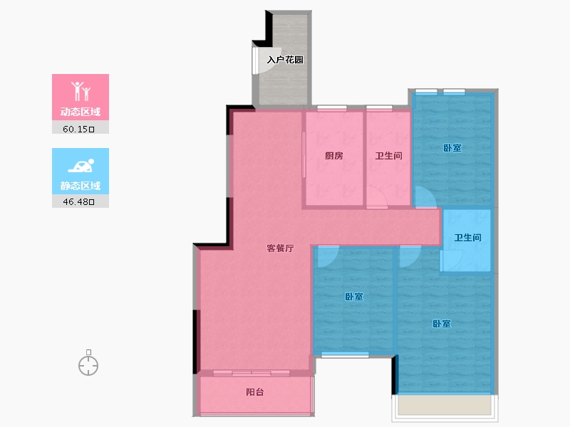 湖南省-怀化市-景东·黔阳府-103.29-户型库-动静分区