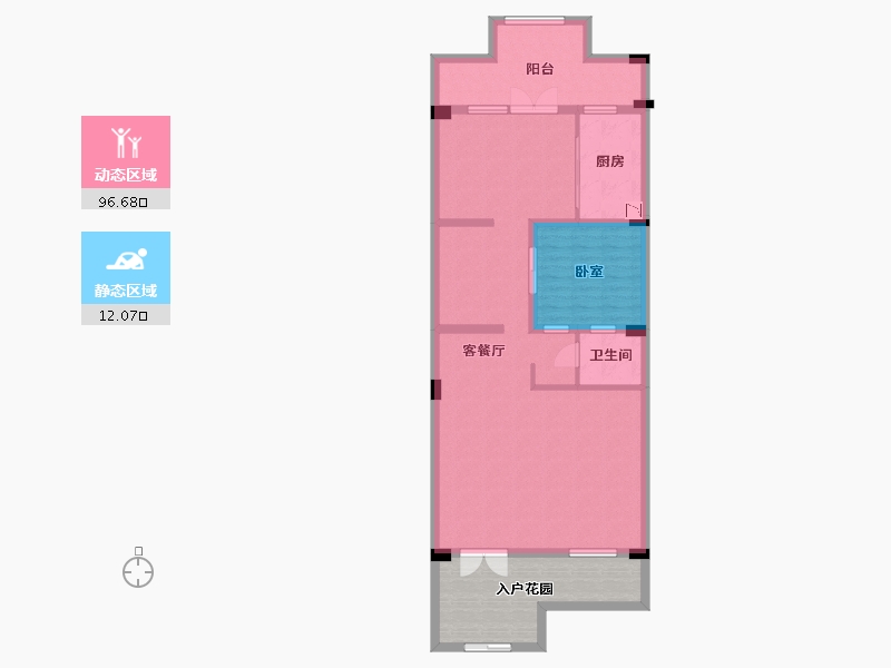 广东省-广州市-佳兆业金域天下-111.85-户型库-动静分区