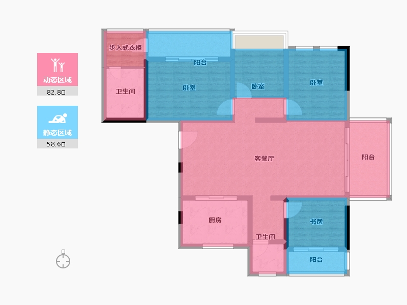 湖南省-怀化市-景东·黔阳府-127.01-户型库-动静分区