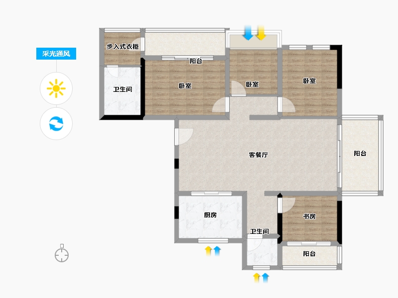 湖南省-怀化市-景东·黔阳府-127.01-户型库-采光通风