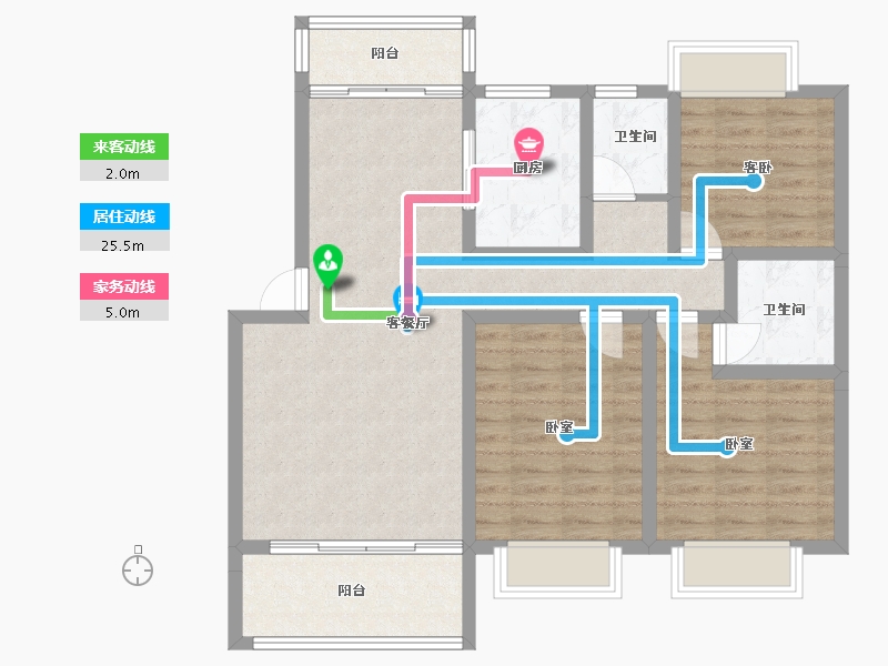 湖南省-郴州市-雄森梅溪城-92.52-户型库-动静线