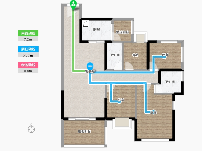 广东省-湛江市-华和南国茗苑-102.01-户型库-动静线