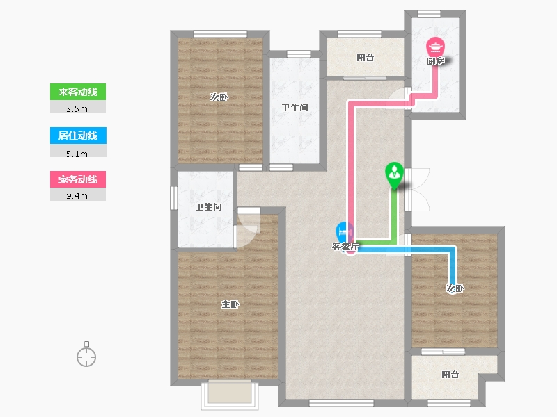 山东省-潍坊市-城投君悦府-115.31-户型库-动静线