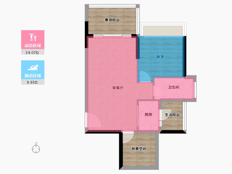 广东省-湛江市-能生门邸-55.34-户型库-动静分区