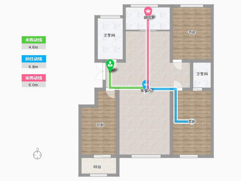 山东省-潍坊市-金庆纳帕溪谷-118.20-户型库-动静线