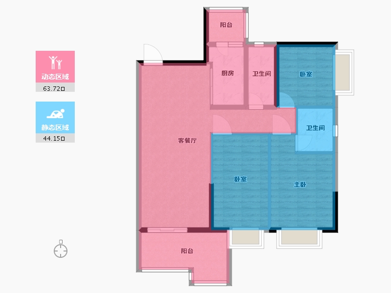 广东省-广州市-悦澋台-97.01-户型库-动静分区