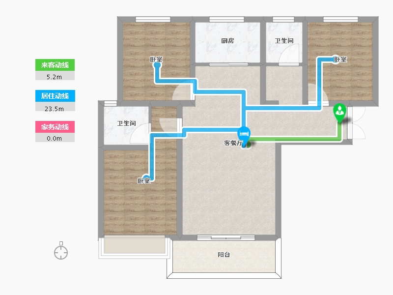 河南省-周口市-升源·澜庭叙-99.73-户型库-动静线