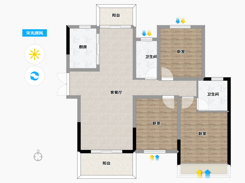 河南省-周口市-周口建业森林半岛-113.01-户型库-采光通风