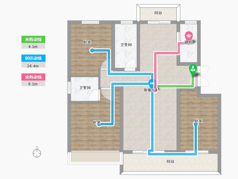 河南省-周口市-众恒华府-110.01-户型库-动静线