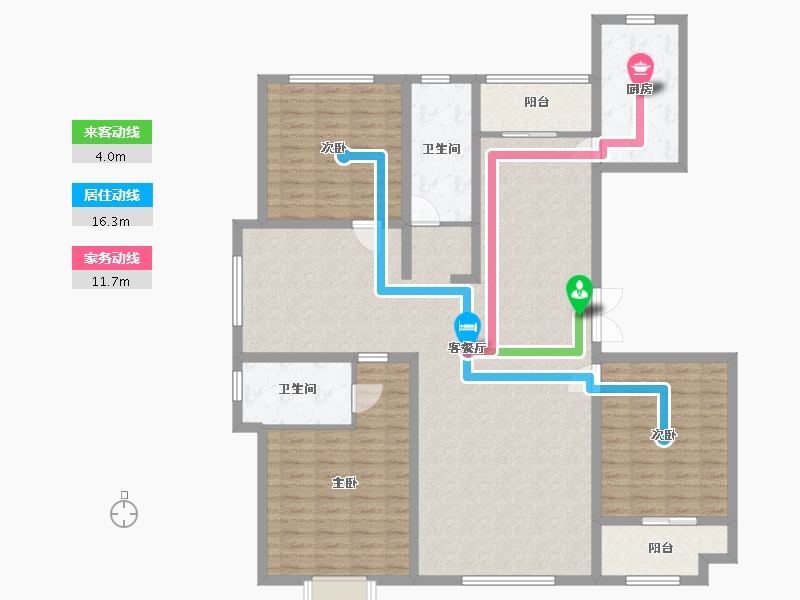 山东省-潍坊市-城投君悦府-144.10-户型库-动静线