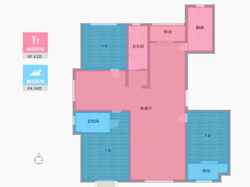 山东省-潍坊市-城投君悦府-144.10-户型库-动静分区