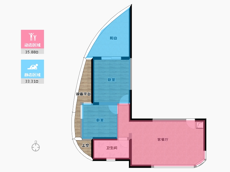 广东省-惠州市-九铭屿海-67.87-户型库-动静分区