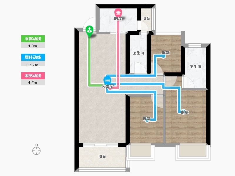 广东省-江门市-联发·悦澜山-59.21-户型库-动静线