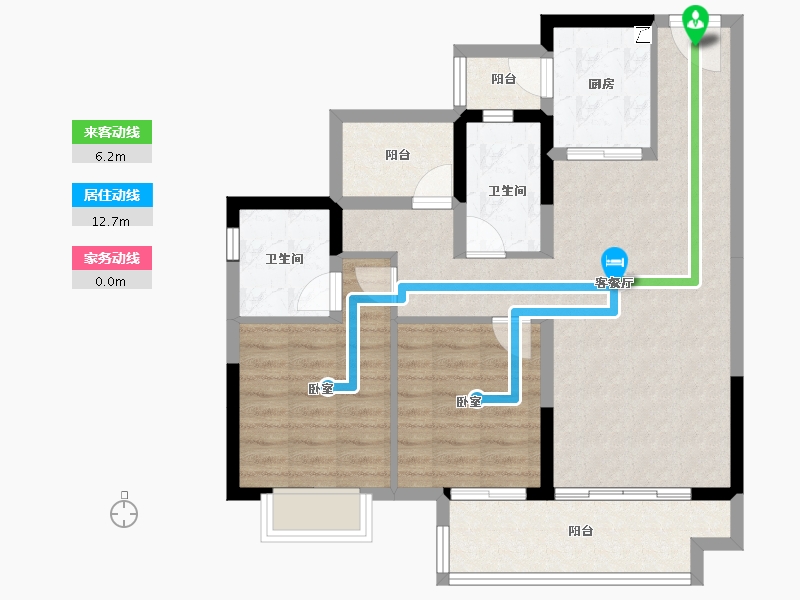 广东省-江门市-融创望江府-81.96-户型库-动静线