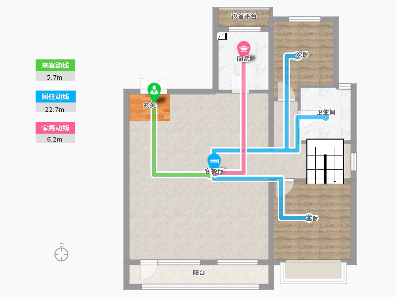 吉林省-长春市-大众置业净月深水湾-93.81-户型库-动静线