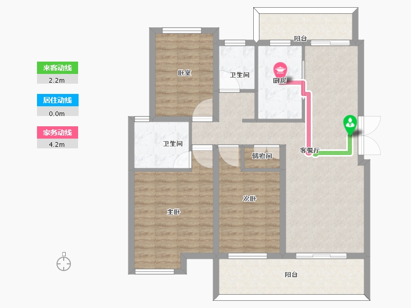 安徽省-黄山市-鲲鹏名门御府-98.01-户型库-动静线