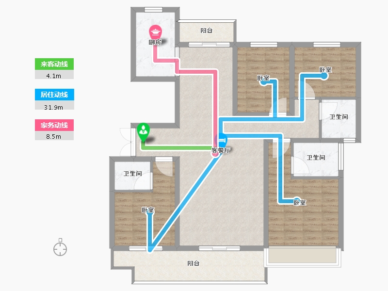 河南省-周口市-众恒华府-118.00-户型库-动静线