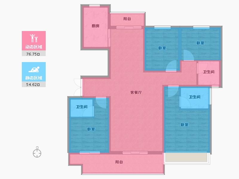 河南省-周口市-众恒华府-118.00-户型库-动静分区