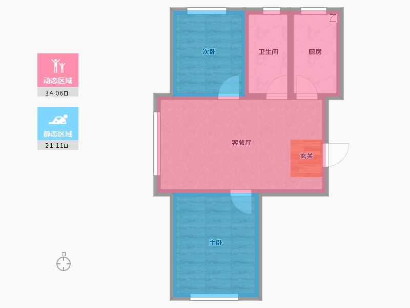 吉林省-长春市-华方状元府-48.47-户型库-动静分区