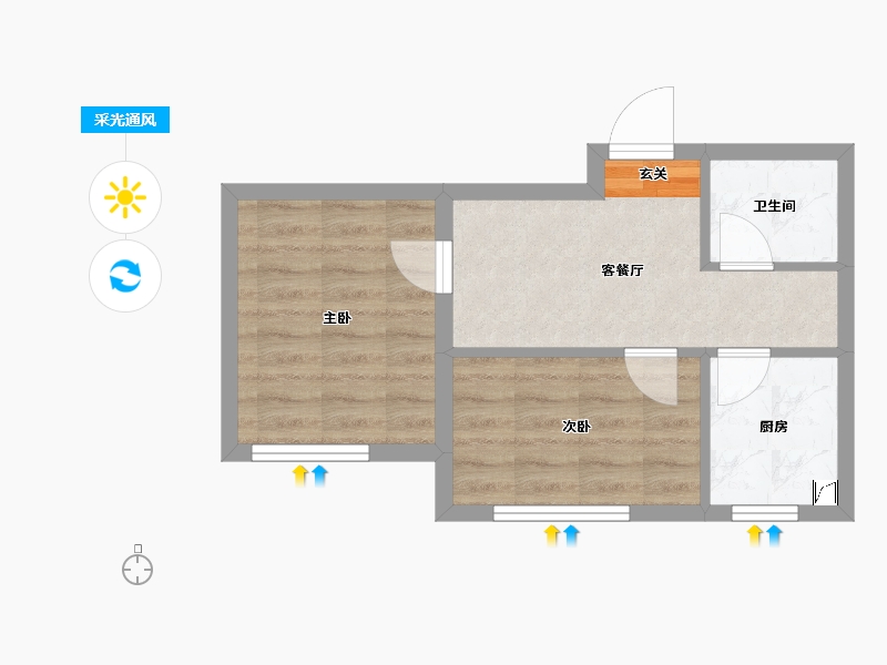 吉林省-长春市-华方状元府-38.39-户型库-采光通风